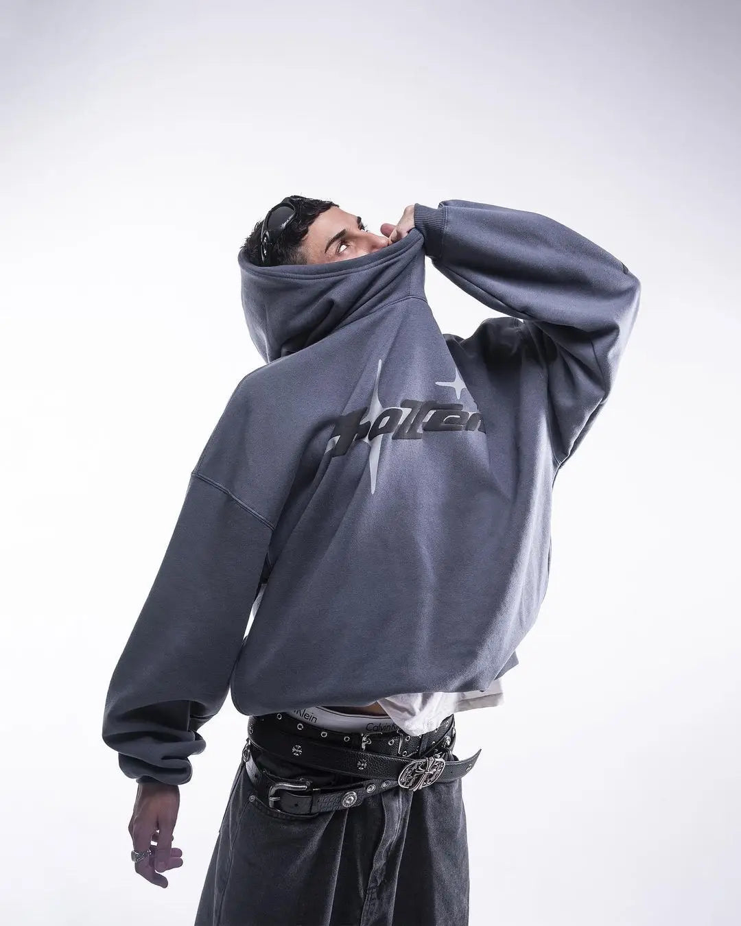 Sweat à capuche rétro Y2K